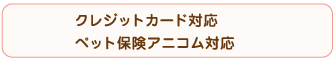 クレジット、保険対応